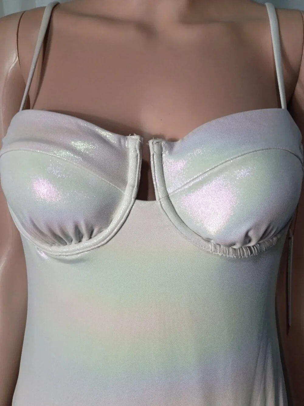 No boundaries moonlight pearl cheeky high leg one piece size L (12-14)